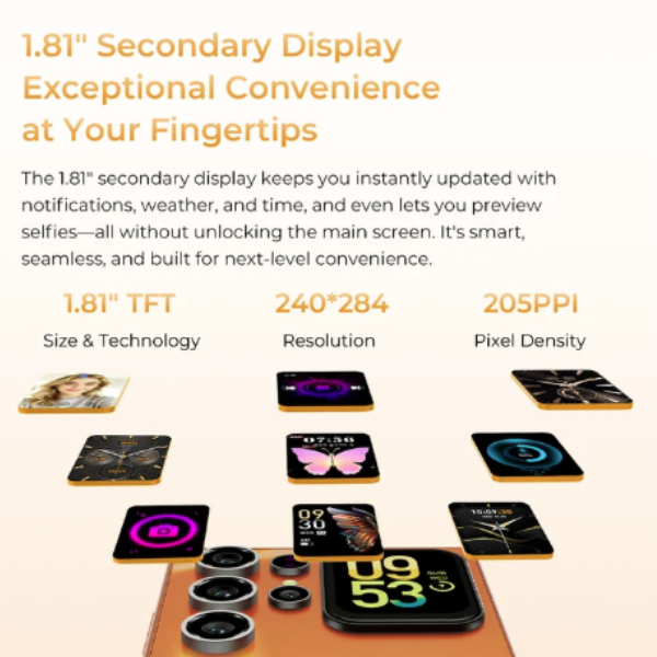 Oukitel C72 4G Smartphone - Dual Display + 64MP Camera