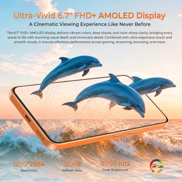 Oukitel P2 Plus 5G with 6.7-inch FHD+ AMOLED display and 120Hz refresh rate