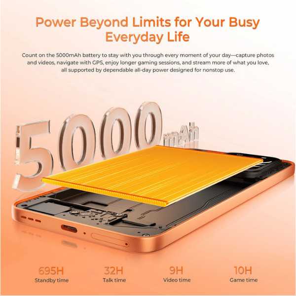 Oukitel P2 Plus 5G smartphone with long-lasting 5000mAh battery