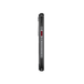 Side profile of the Oukitel WP62 5G rugged phone with a red power button and silver metal accents on a white background. 
