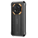 Black rugged phone with textured back and visible oukitel branding on a white background